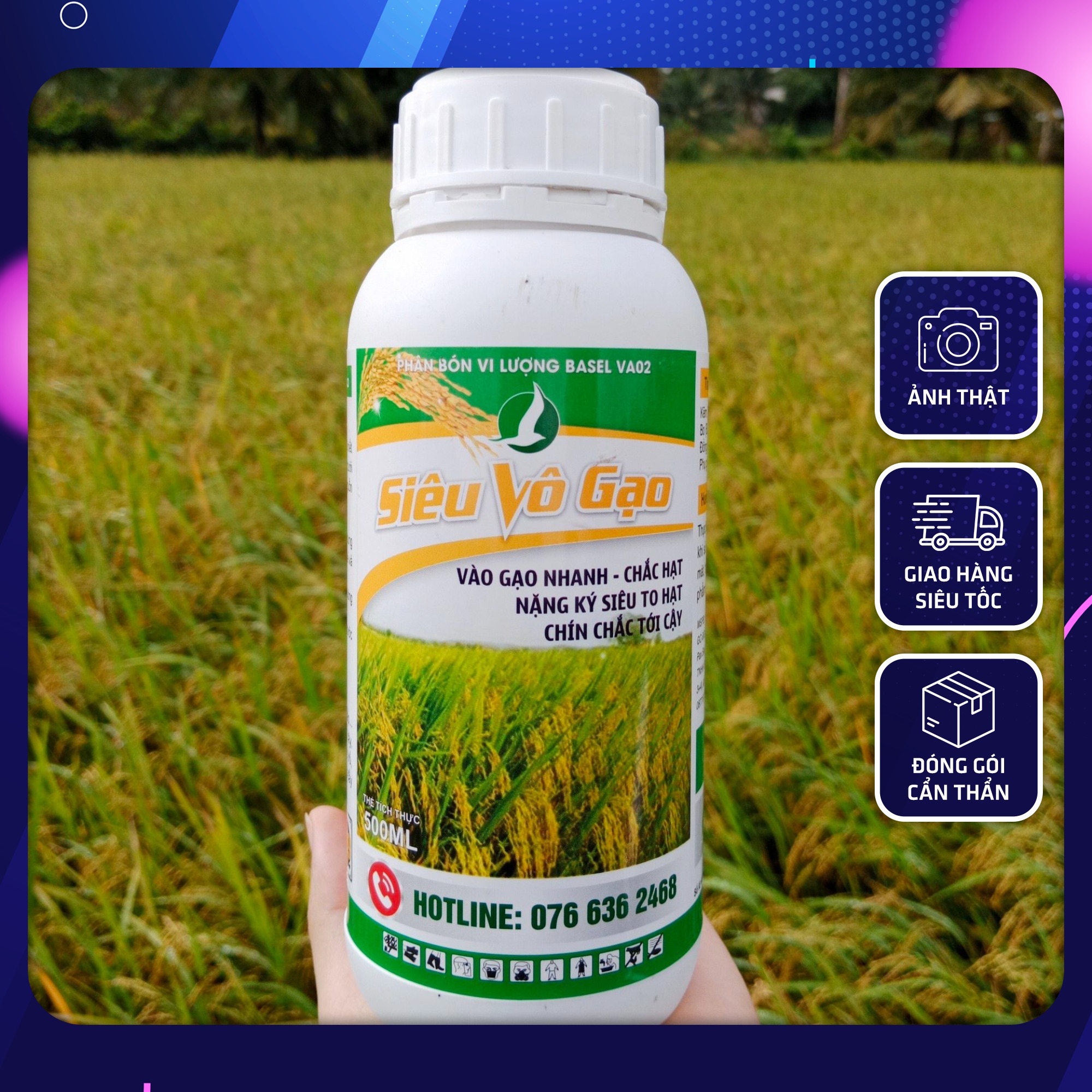 Siêu vô gạo - phân bón chuyên lúa - 500ml