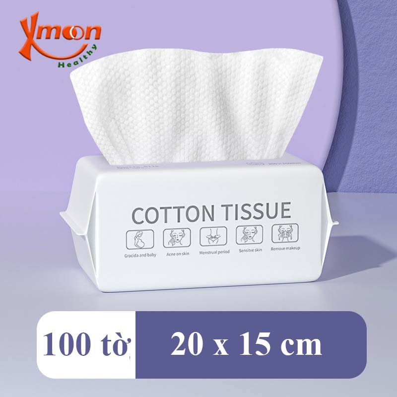 Giấy khô khăn mặt dùng 1 lần Khăn em bé sơ sinh khăn cotton rửa mặt du lịch hàng nội địa Trung Xmoon Healthy - 2