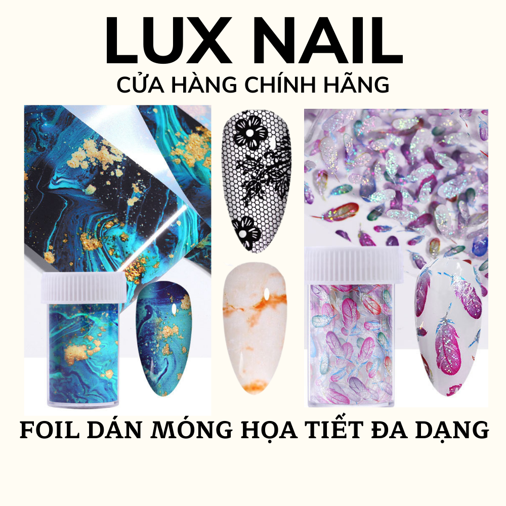 Foil dán móng họa tiết vân đá cẩm thạch hoa lá tự nhiên, decal sticker nail hoa văn cẩm thạch vân đá 3D 5D 4x100cm