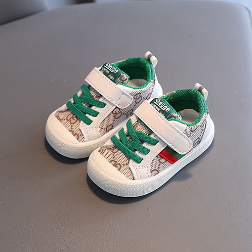 Giày thể thao giả dây buộc quai dán GUCCI Thời trang xuân hè 2023 Cho bé trai bé gái