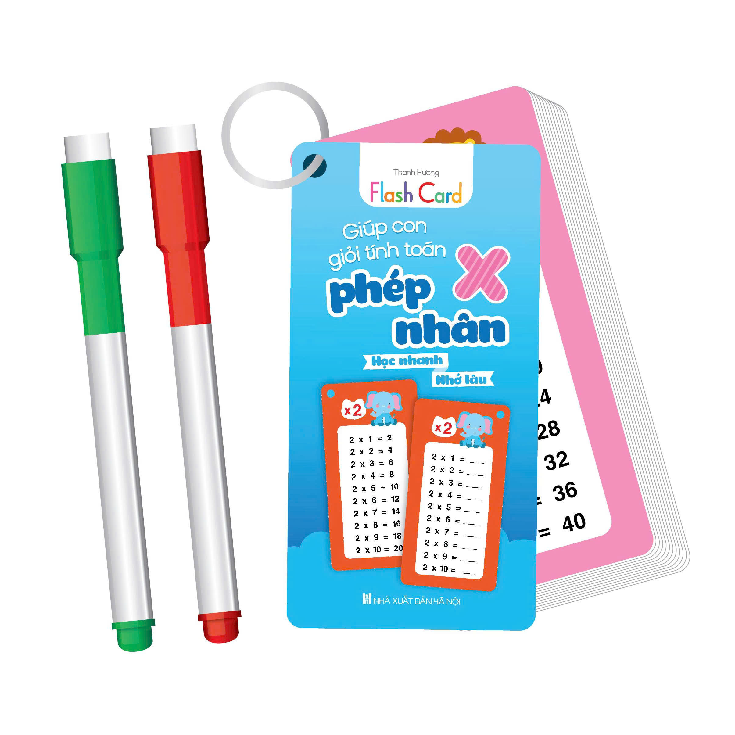 Sách - Flash Card Viết xóa thông minh – Giúp con giỏi tính toán: Phép nhân và Phép chia