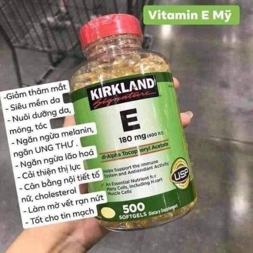 Vitamin e kirkland mỹ 500 viên