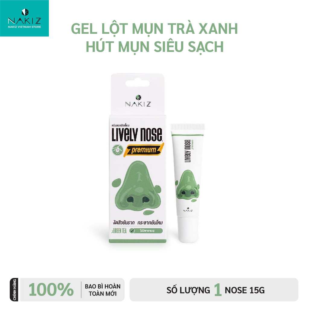 Nakiz lively nose- gel lột mụn cám , đầu đen nakiz lively nose chính hãng thái lan
