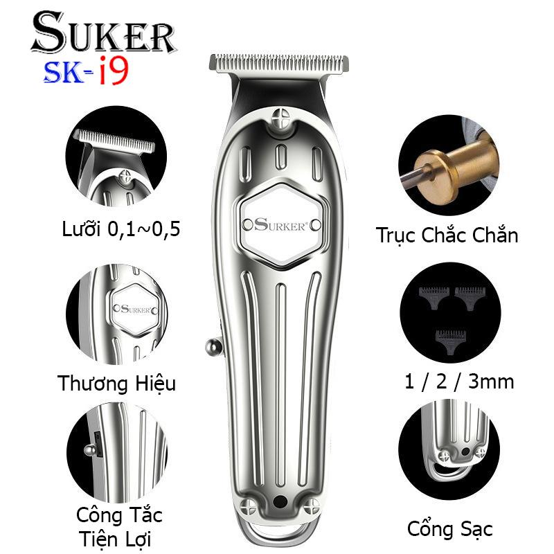 Tông đơ cắt tóc trấn viền surker I9 mẫu mới