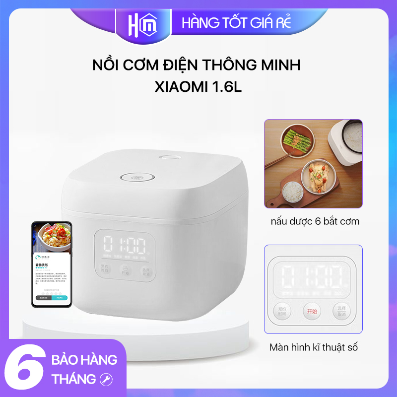 Nồi Cơm Điện Thông Minh Xiaomi 1.6L✅ Điều Khiển Qua APP