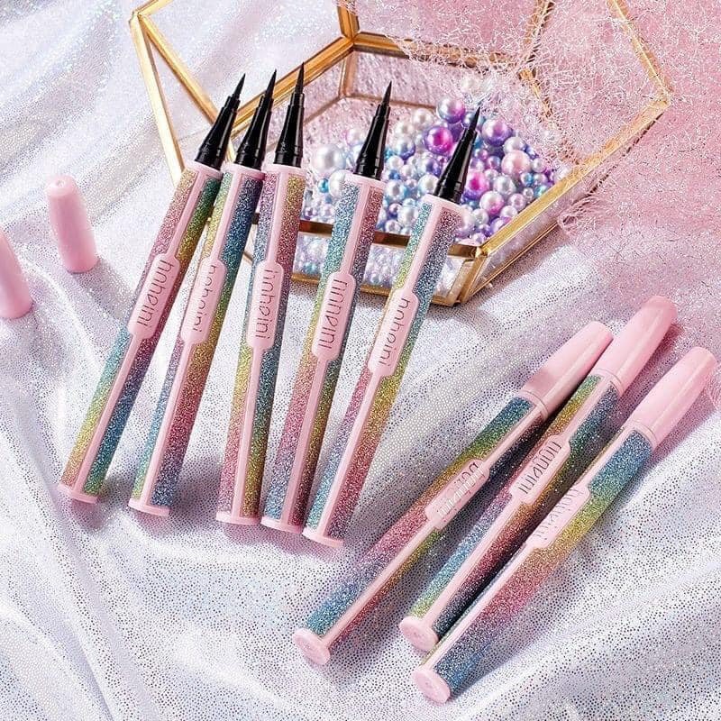 Bút Kẻ Mắt nước Cầu vồng Chống nước Lâu trôi Vỏ nhũ Sang Chảnh Chính hãng Nội địa Trung HATOLA