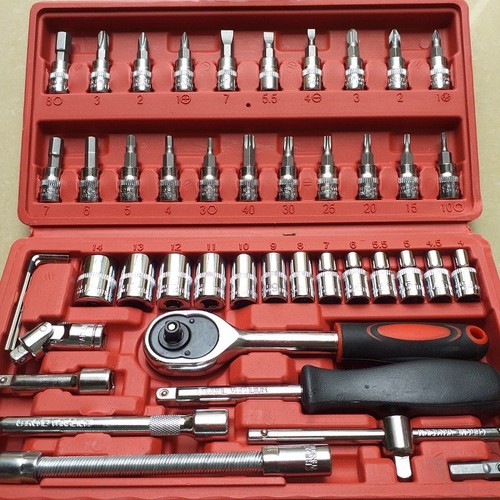 [ LOẠI TỐT, GAI XỊN ] Bộ dụng cụ mở bu lông ốc vít, sửa chữa ô tô xe máy tiện lợi, bộ dụng cụ đa năng 46 chi tiết, dụng cụ sửa xe, sửa xe, bộ dụng cụ sửa xe, đồ sử xe