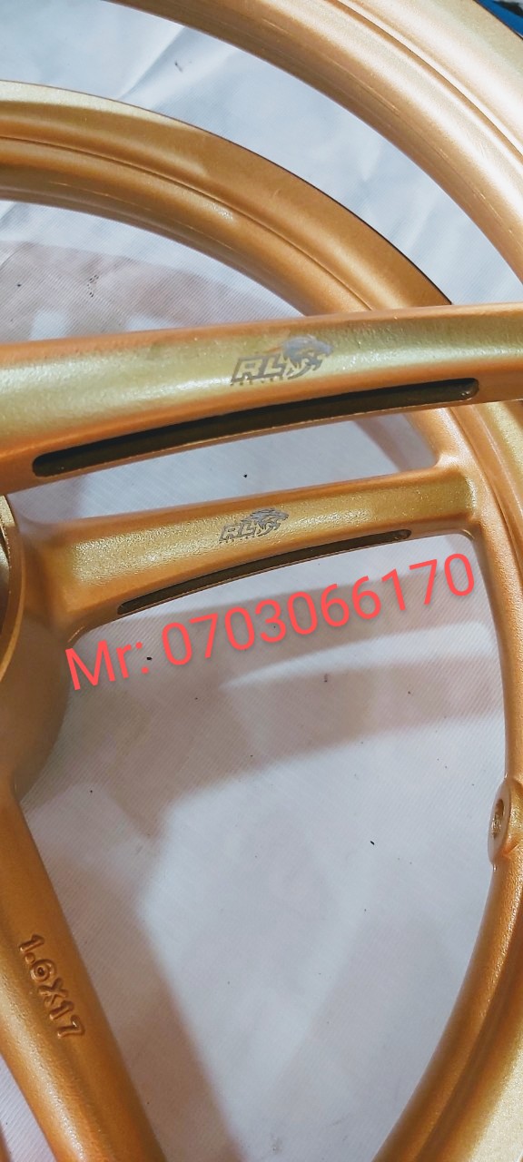 CẶP BÁNH MÂM REDLEO 5 CÂY GẮN EXCITER 150 KÈM ĐĨA TRƯỚC 4 LỔ , SIZE 1.4 1.6