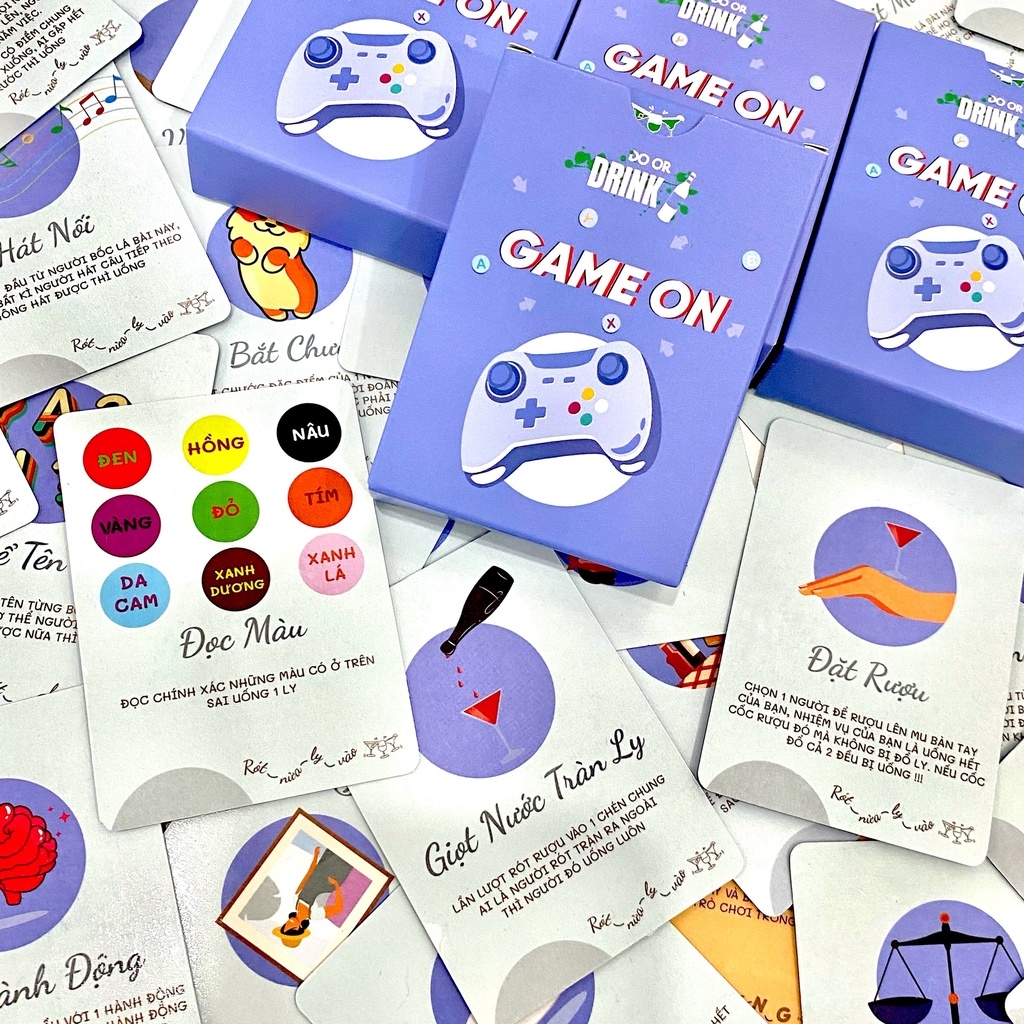 ♀ Bộ bài Drinking game Uống đê phiên bản Trò Chơi - Bài noc out cho các cặp đôi đội nhóm giải trí cho bữa tiệc
