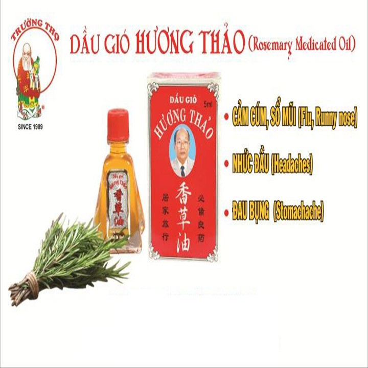 [HCM]Lố 12 Chai Dầu gió Hương Thảo 5ml : Thông mũi giảm đau đầu giảm đau bụng và hỗ trợ hiệu nghiệm chứng viêm xoang