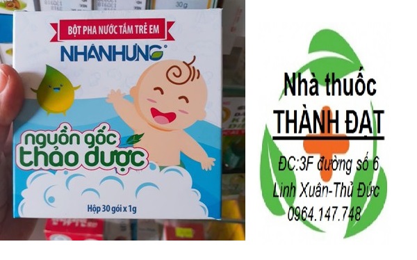 [Lấy mã giảm thêm 30%]Bột pha nước tắm trẻ em Nhân Hưng