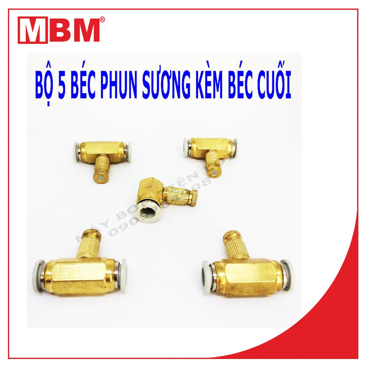 Bộ phụ kiện phun sương 5 béc có đế cuối