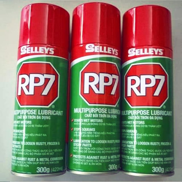 Combo 5 BÌNH XỊT,CHAI XỊT (LỌ) RP7 XỊT CHỐNG RỈ SÉT loại 300g