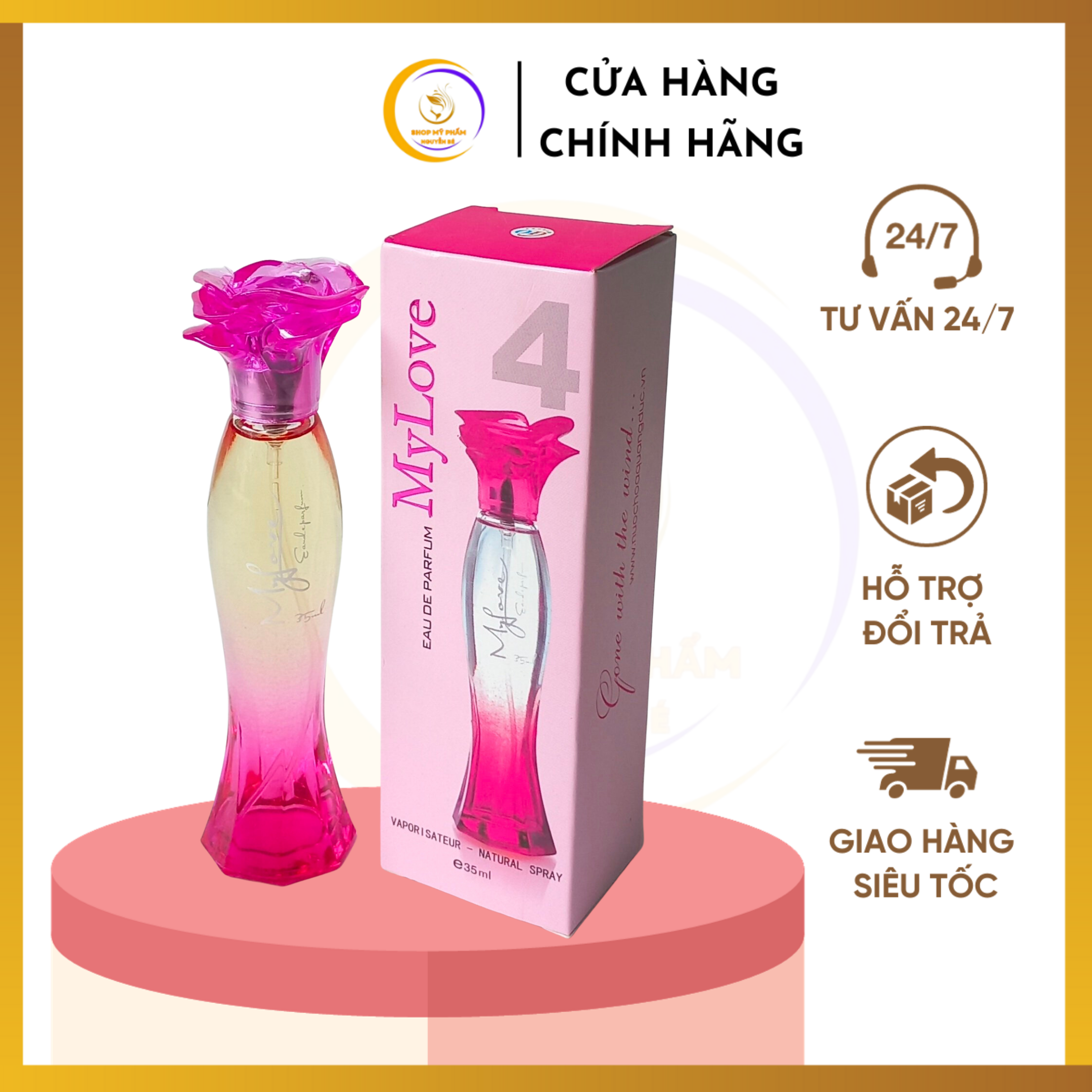 Nước hoa nữ MyLove 04 hồng hương thơm quyến rũ 35ml