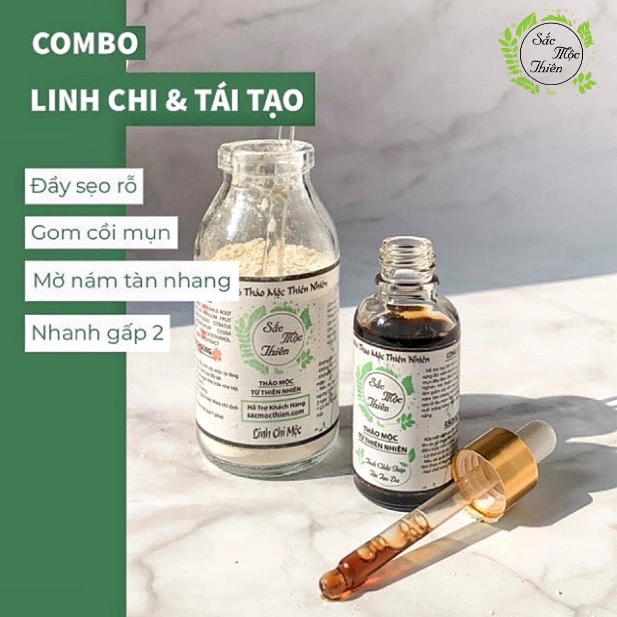 Tái tạo thượng đỉnh + linh chi bột