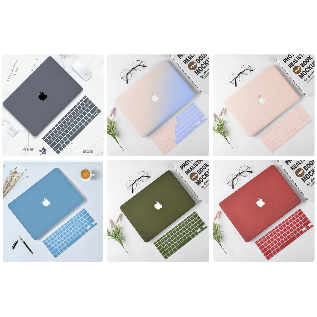 Combo 5in1 ốp+phủ phím dành cho macbook