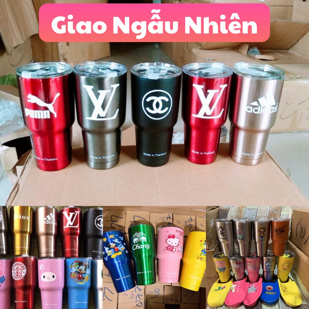 Ly Giữ Nhiệt Inox S304 Hàng Cao Cấp Dung Tích 900ml Chọn Mẫu Thoải Mái Full Phụ kiện Tặng kèm 2 ống hút + Cọ rữa + Túi  ( Màu Túi Ngẫu Nhiên )