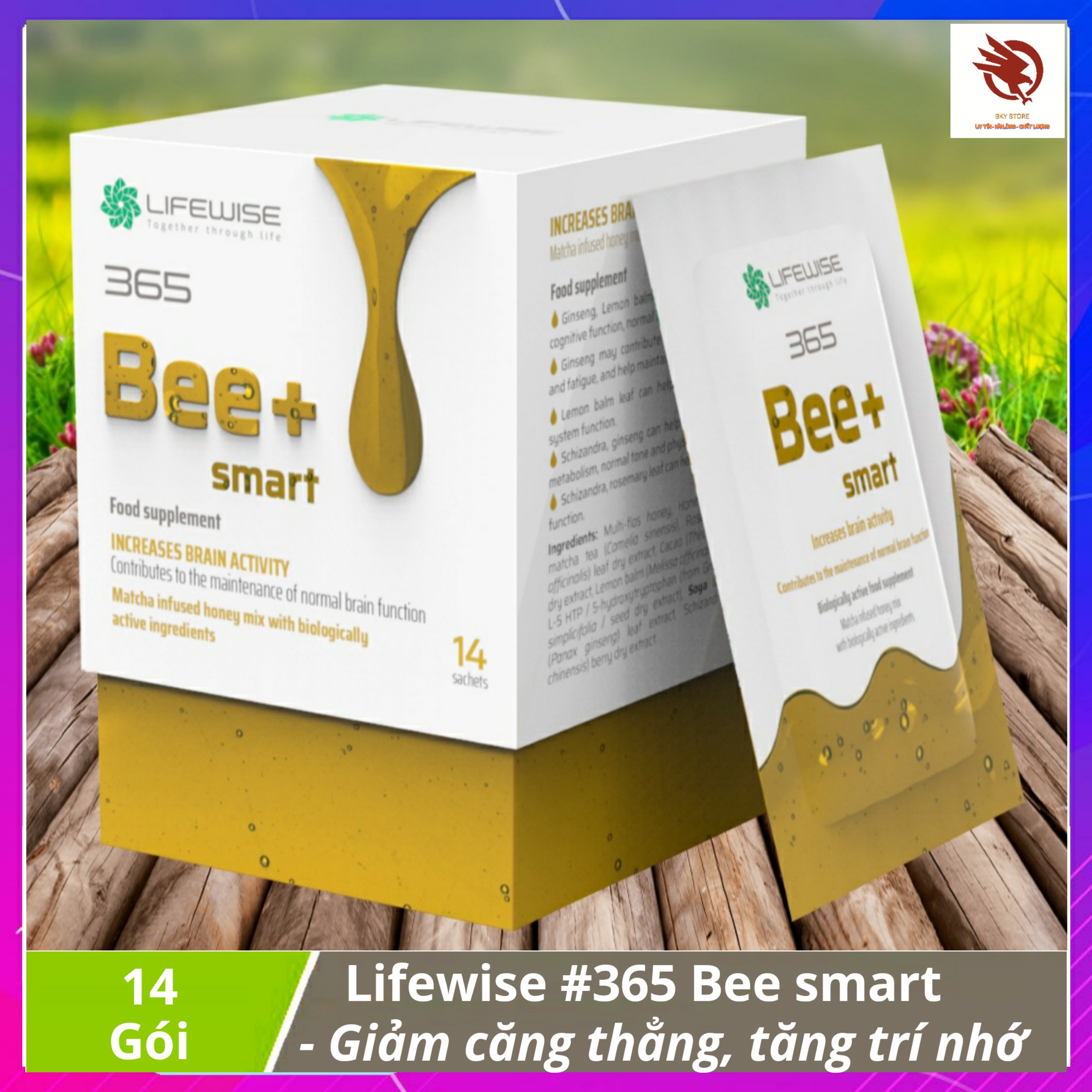 [HCM]Lifewise #365 Bee+ Smart - Giảm căng thẳng tăng khả năng trí nhớ và sự tập trung