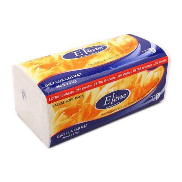 Khăn giấy lụa rút Elene 260 tờ x 2 lớp