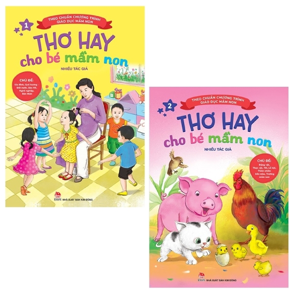 Fahasa - combo sách hay thơ hay cho bé mầm non - tập 1 và 2