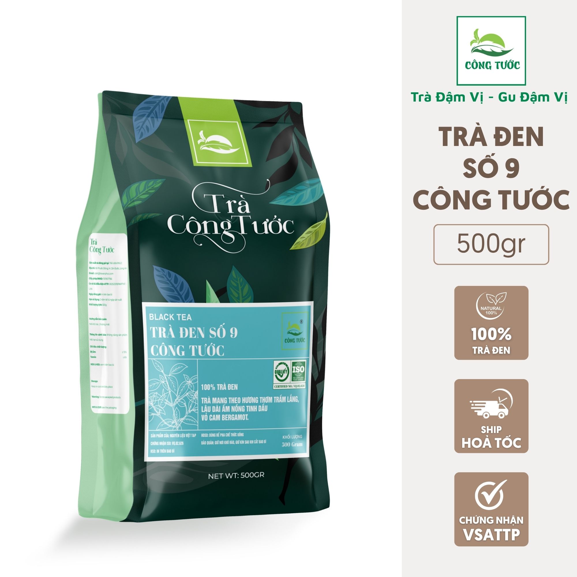 Trà Đen Số 9 Công Tước – Nguyên liệu pha chế trà sữa, trà chanh, trà đào – Trà đen đậm vị cao cấp Tinh Tế Đậm Chất Bá Tước Bergamot