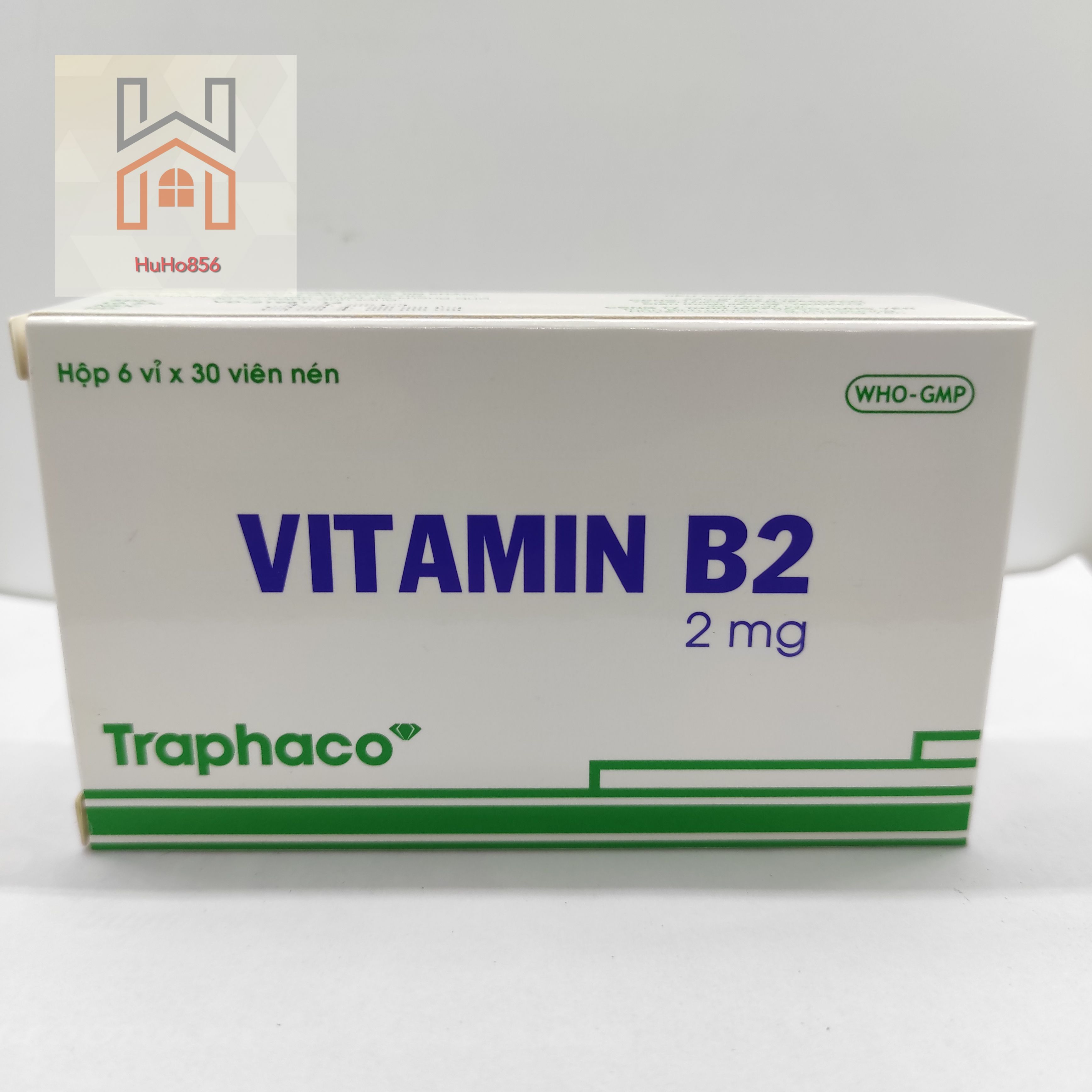 Vitamin B2 2mg Traphaco - Hộp 6 vỉ x 30 viên