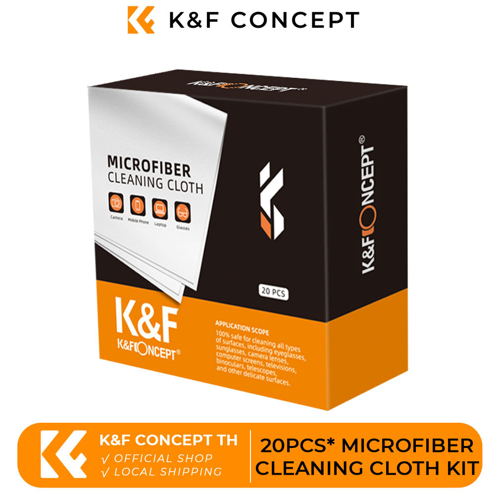 K & F Concept 20 miếng vải lau vi sợi cho ống kính máy ảnhmáy tínhMàn hình LED K & F
