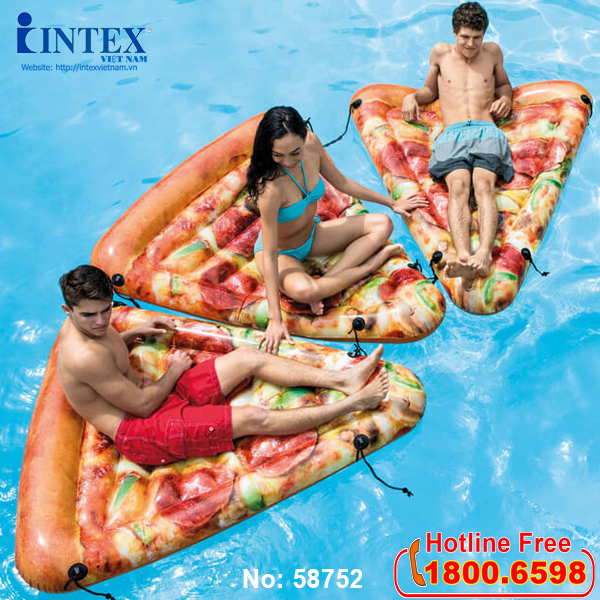 Phao bơi Pizza khổng lồ INTEX 58752 - Phao bơi cho bé, Phao bơi trẻ em, người lớn