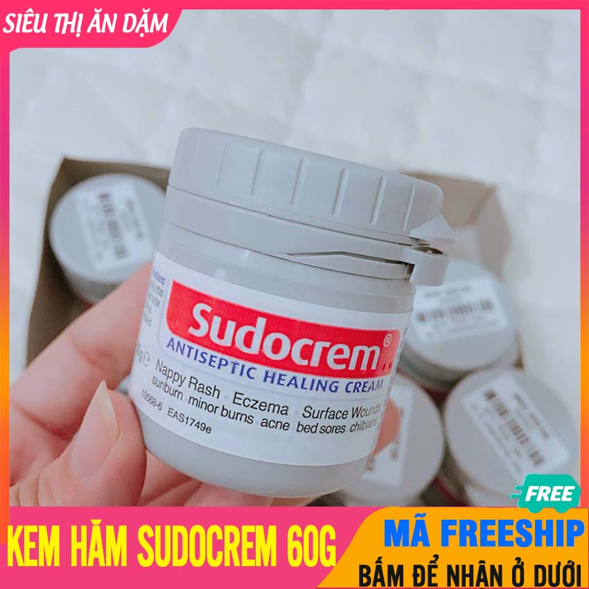 Kem hăm sudocrem kem chống hăm cho bé hiệu quả, không mùi, an toàn cho da, chính hãng anh quốc - kem chống hăm cho trẻ sơ sinh, kem chong ham - kem hăm sudo, sudocrem 60g kem chống hăm đa năng số 1 uk & ireland - kem ham sudo
