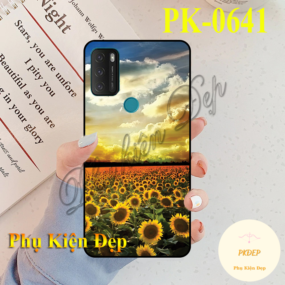 Ốp lưng Vsmart Star 5 dẻo đen in hình Hoa Hướng Dương