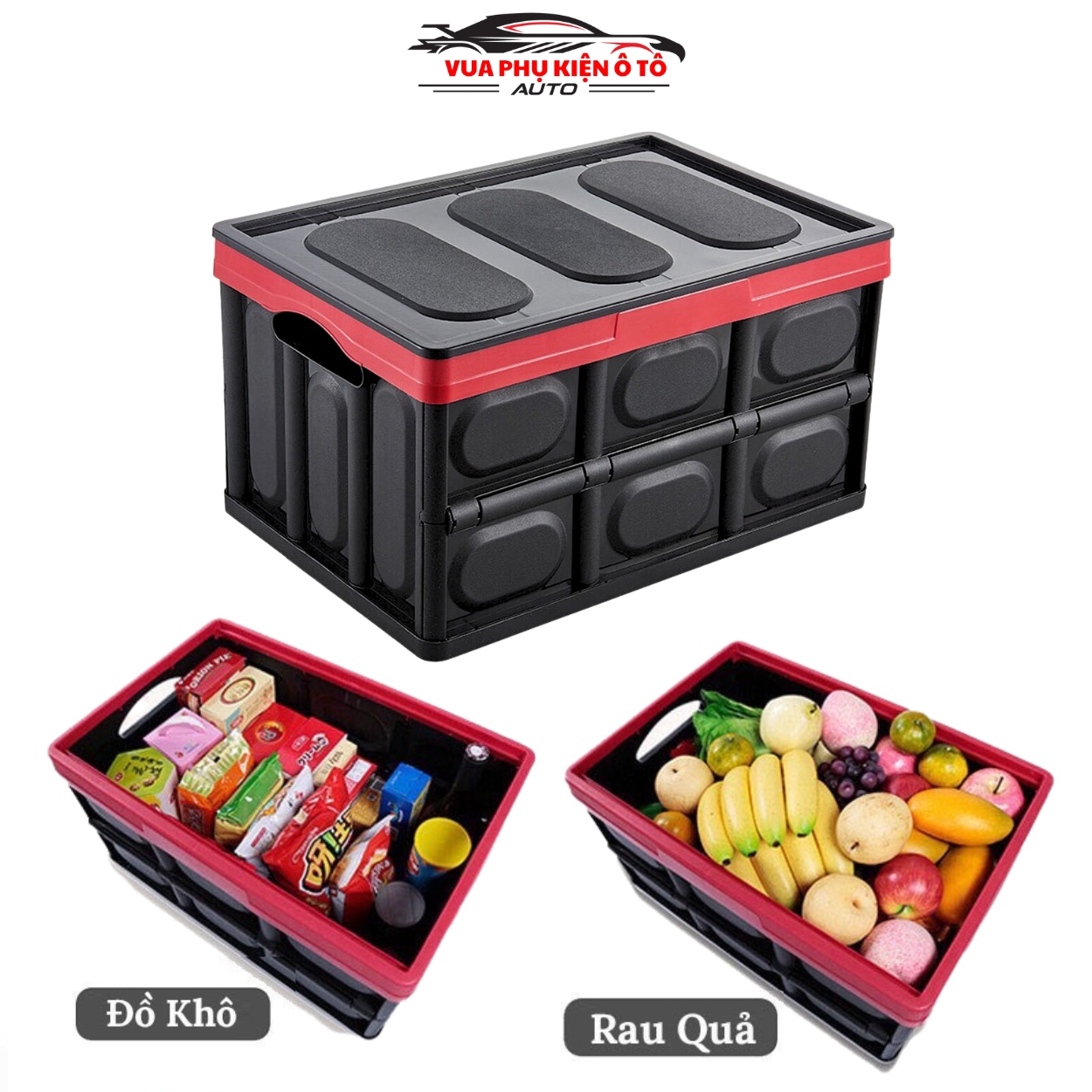 Thùng đựng đồ cốp sau ô tô – thùng đựng đồ gấp gọn