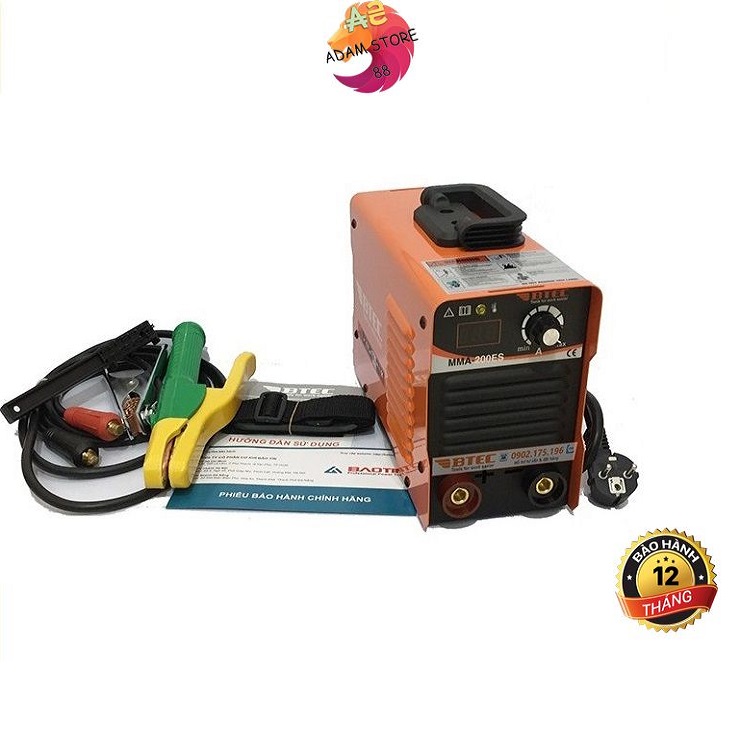 Máy hàn điện tử mini btec mma-200es có đồng hồ hiển thị phiên bản giới hạn 2020 - máy hàn que