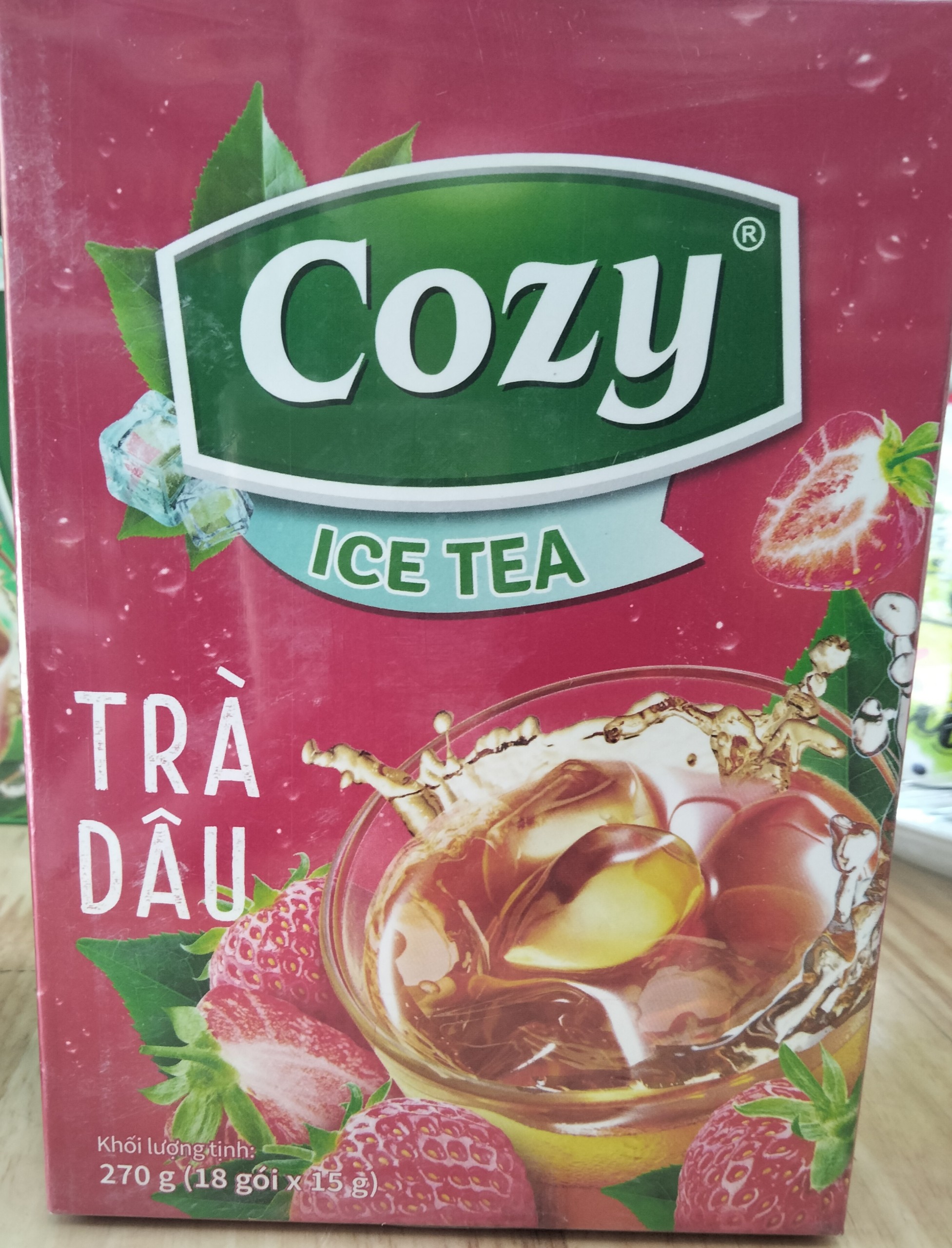 Trà cozy ice dâu 270g