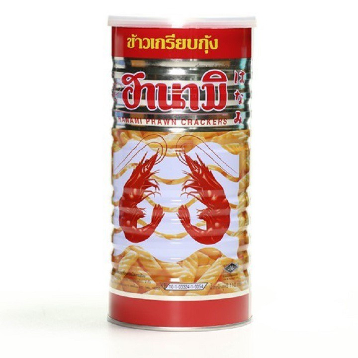 Snack Tôm Hanami Thái Lan Lon 110gr SIÊU NGON-kho thế giới ăn vặt, ăn vặt văn phòng