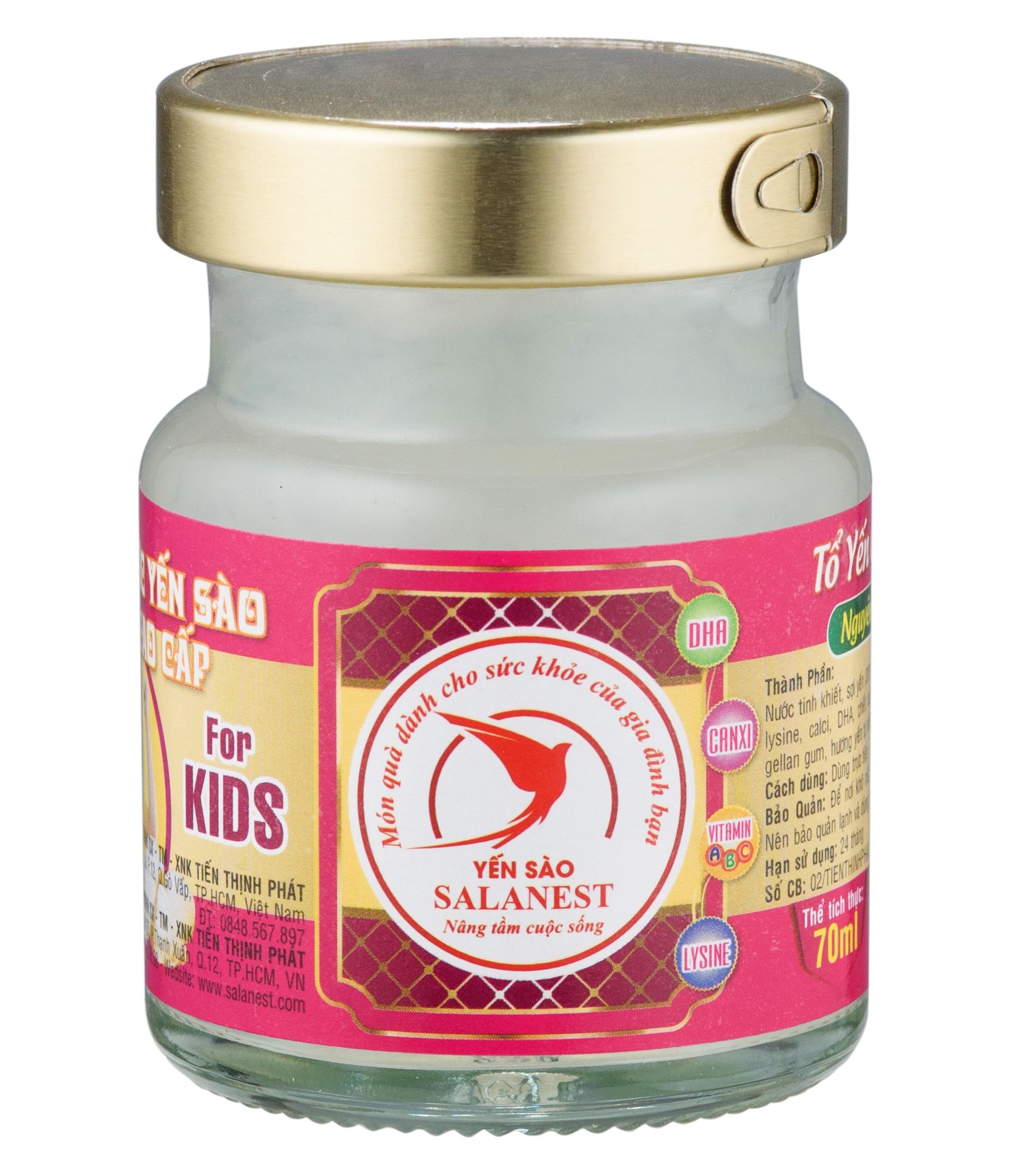 Set 12 Hủ - Nước Yến Sào Salanest Chưng baby cao cấp 20% yến tươi