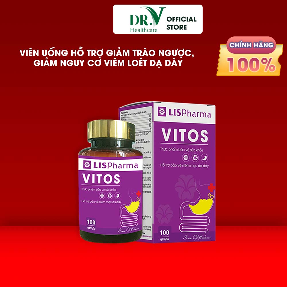 Dạ Dày Vitos - Hỗ Trợ Tiêu Hóa, Giảm Đau Dạ Dày, Làm Dịu Viêm Loét Dạ Dày Từ Thảo Dược, hộp 100 gam
