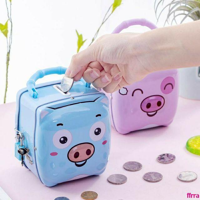 Két sắt mini hình con heo dễ thươngngộ nghĩnh cho bé yêu