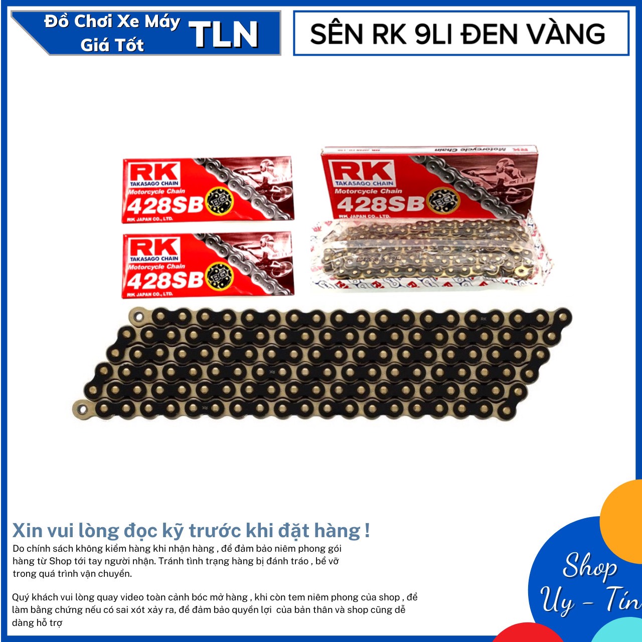 SÊN RK ĐEN VÀNG 428SH 9LI 124M