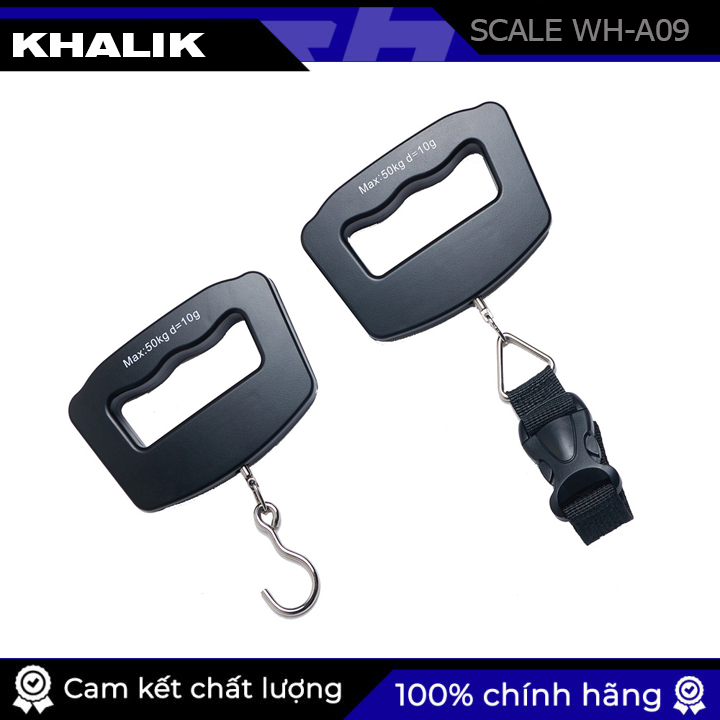 Cân điện tử cầm tay khalik wh-a09 - cân hành lý du lịch mini cân treo kỹ thuật số giá rẻ 50kg