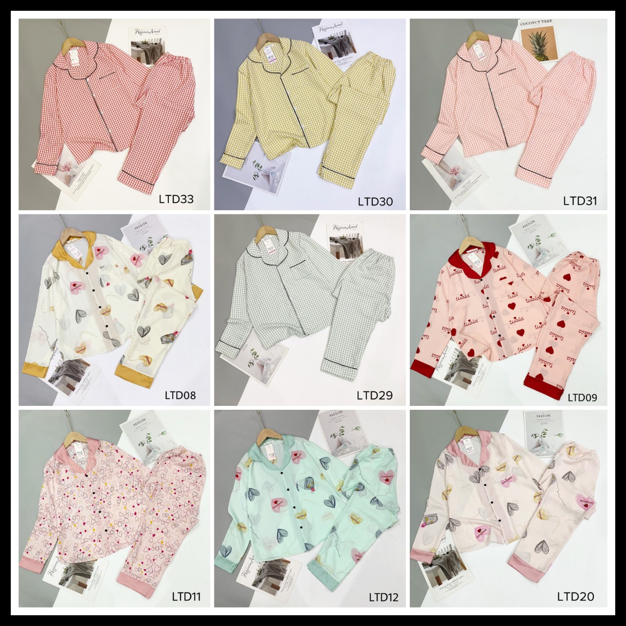 Bộ pijama lụa mango tay dài cao cấp có size
