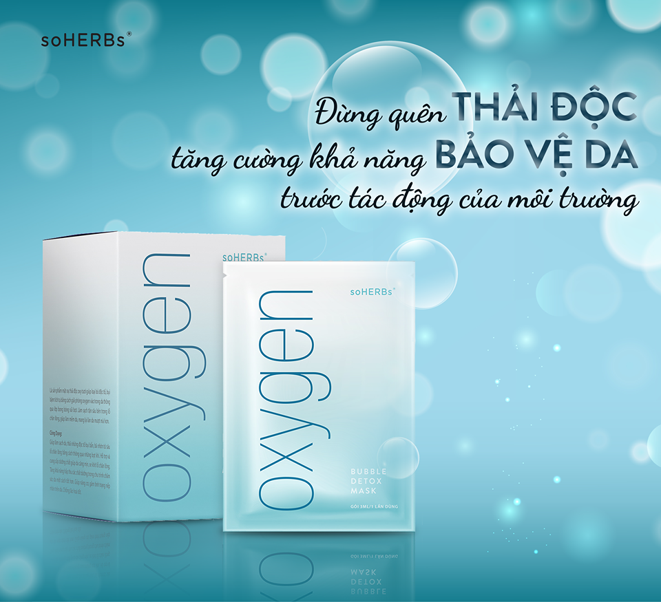 Hộp 15 mặt nạ sủi bọt mask oxygen bubble detox soherbs