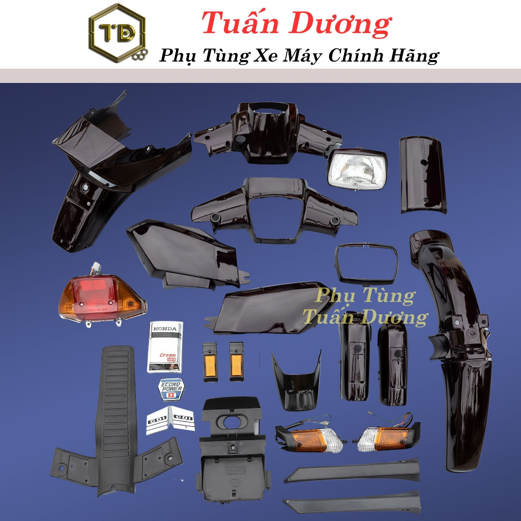 Bộ Vỏ Nhựa Dream Màu Nho TÍm Cao Cấp [ Bán Lẻ Từng Món ] - Dàn Áo Dream, Nhựa Dream Sơn Dày Dặn Nhựa ABS Đầy Đủ Các Món Cao Cấp