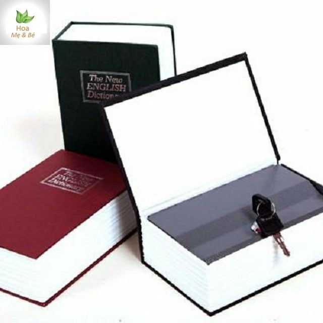 Két Sắt mini Hình Quyển Sách két sắt mini. két sắt cho bé két sắt hình quyển sáchKét sắt mini giả sách an toàn tiết kiệm - Khóa số
