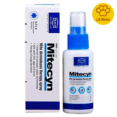 Xịt loại bỏ nấm ghẻ Mitecyn Alkinlab cho thú cưng - Lọ 50ml