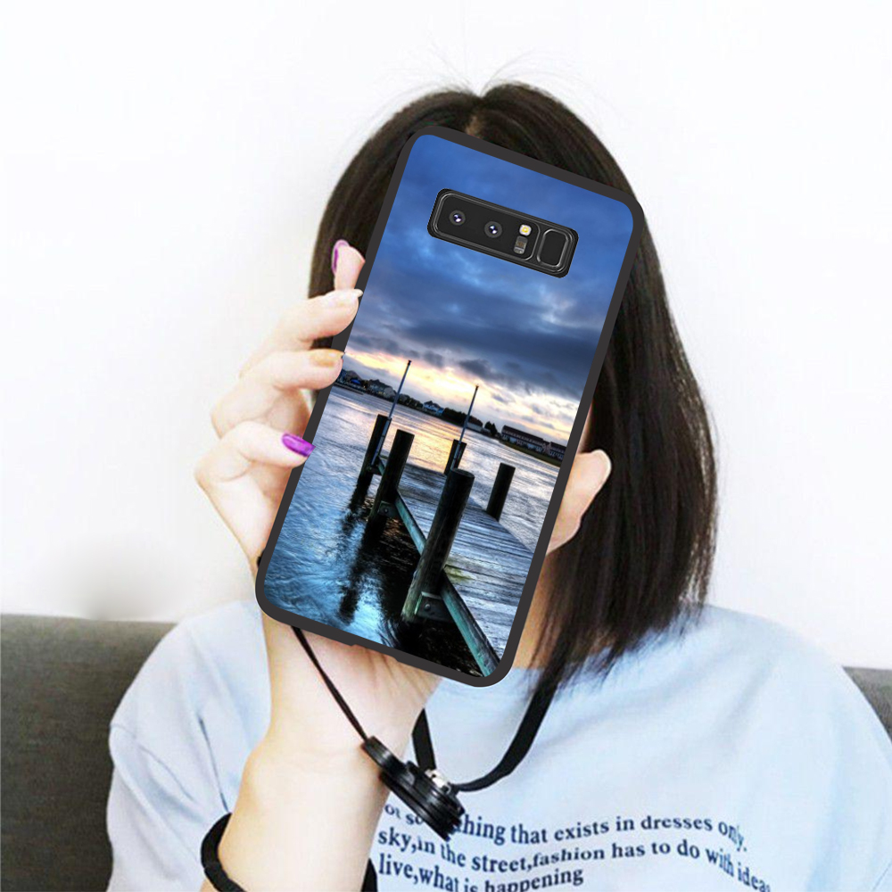 [HCM]Ốp lưng iCase dành cho Samsung Galaxy Note 8 viền dẻo TPU BST Phong Cảnh Thiên Nhiên