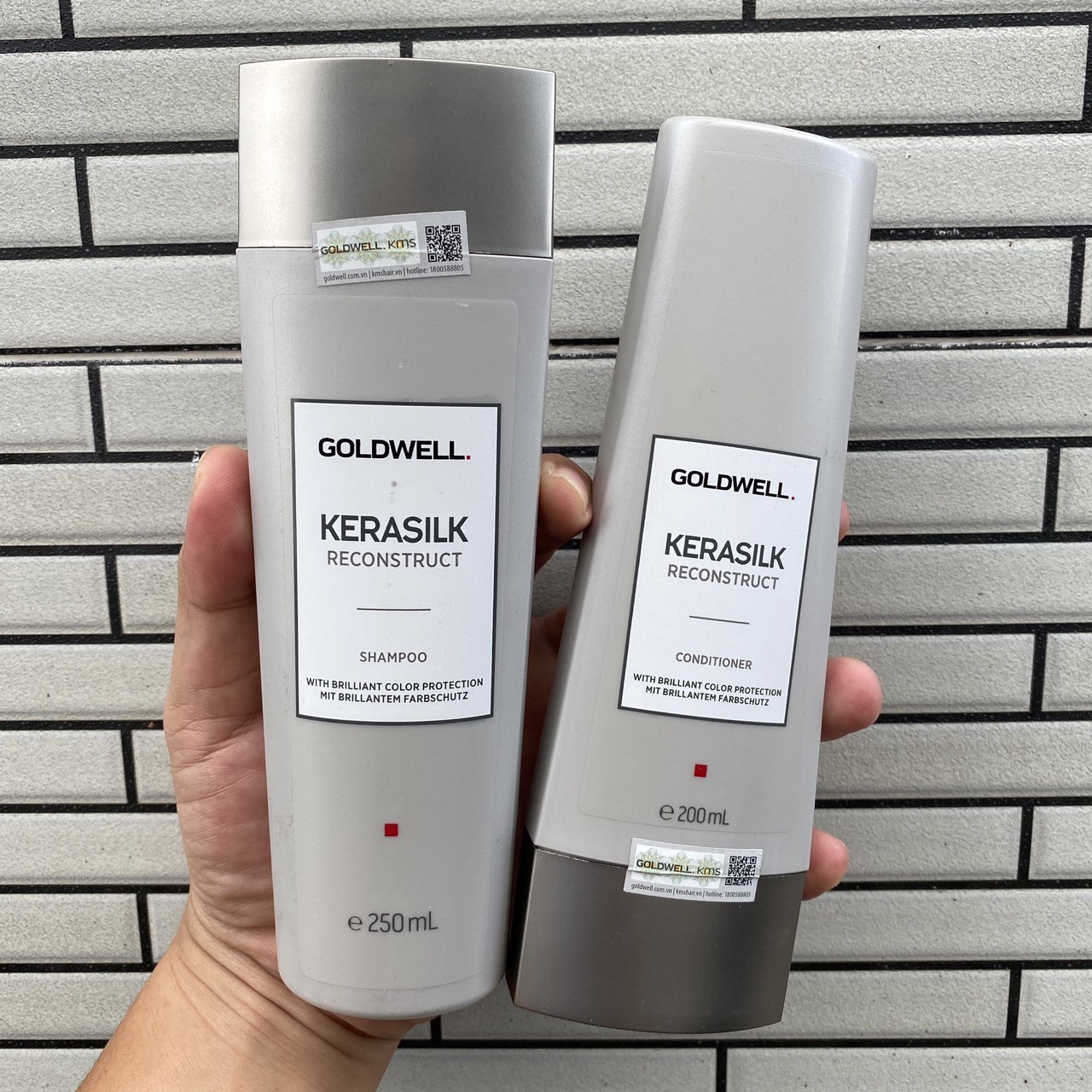 Dầu gội xả siêu phục hồi Goldwell Kerasilk Reconstruct 250ml/200ml