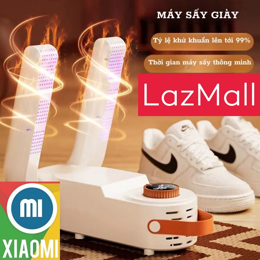 Xiaomi LazMall Up Máy Sấy Giày Shoe Dryer Có Tía Cực Tím Khử Mùi, Khử Khuẩn, Khí Nóng 3 Chiều 360 Độ Khô Nhanh Chóng, Kiểu Dáng Nhỏ Gọn, Tiện Dụng Có Tay Cầm Mang Đi Tiện Lợi. Máy Sấy giày Khí Nóng Đa Chiều 360 Độ Khô Siêu Nhanh, Khử Mùi Giày Dép Hôi