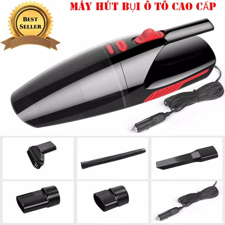 Máy Hút Bụi Cầm Tay Mini có Dây KÈM 6 Phụ Kiện Cao Cấp | Bảo Hành 1 Năm | 1 Đổi 1 Trong 30 Ngày máy hút bụi mini máy hút bụi ô tô