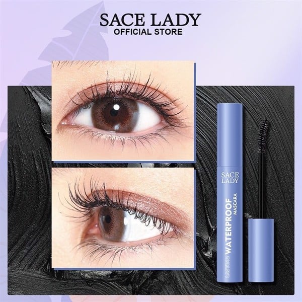 Chuốt mi không trôi cong mi tự nhiên sace lady lasting waterproof mascara nội địa trung