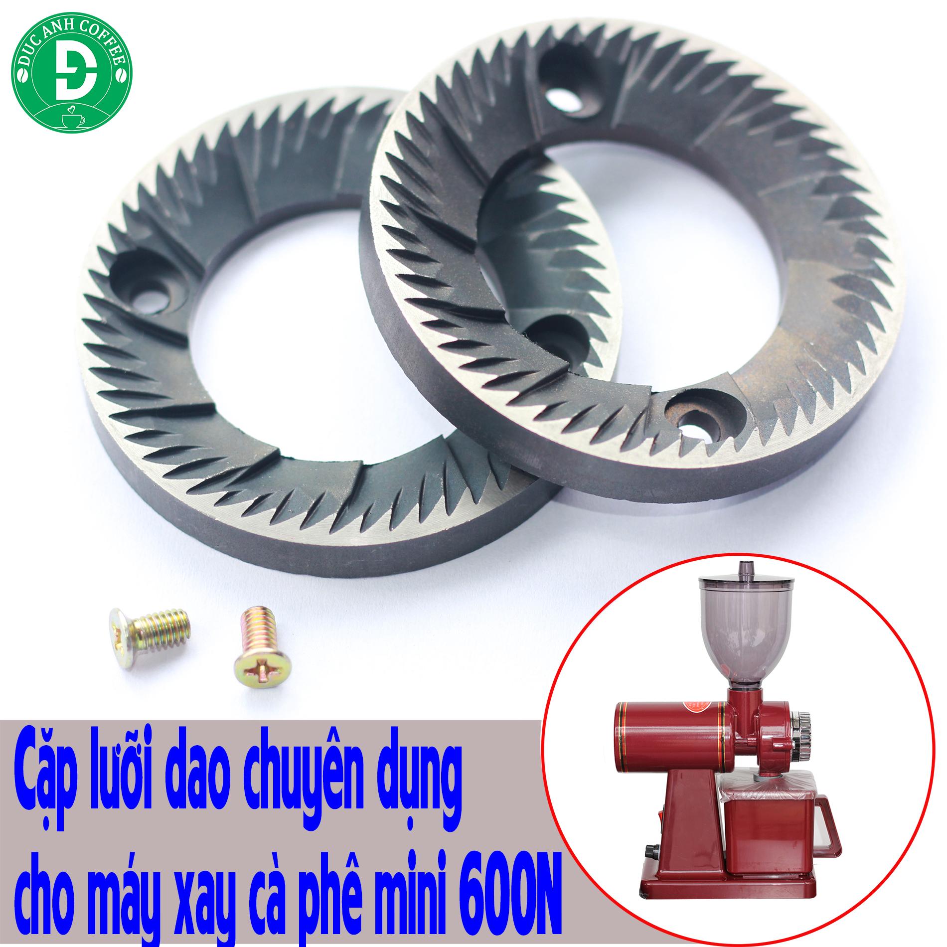 Cặp 2 chiếc lưỡi máy xay cafe kích thước 6cm chuyên dùng cho dòng máy 600n - sản phẩm sử dụng thép hợp kim chuyên dụng - bền bỉ theo thời gian - hình thật - bộ sản phẩm là 2 cái lưỡi xay và 2 con vít
